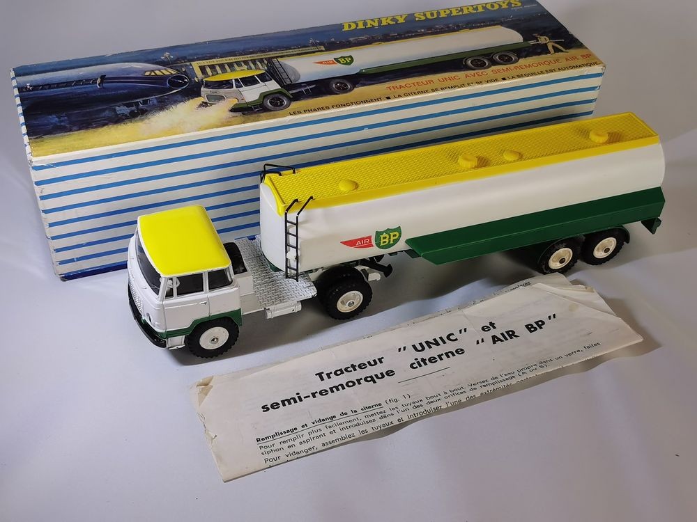 dinky 887 échelle d origine 887 unic semi remorque air bp coté voir photo dinky 887 échelle d origine 887 unic semi remorque air bp coté voir photo