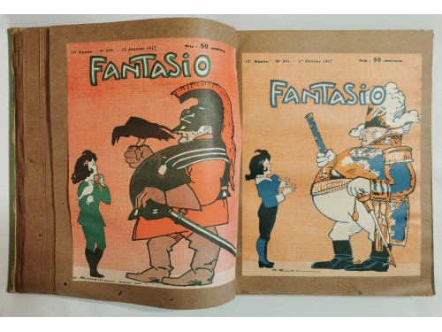 Fantasio, périodique bimensuel - Album collectant 204 couvertures de 1912 à 1922