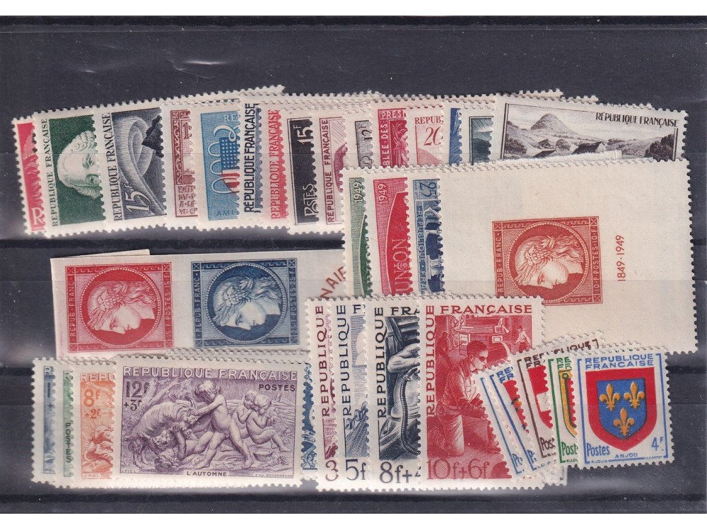 France - Timbres année complète 1949 - Qualité **