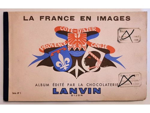 La France en images des chocolats Lanvin - Série N°1, Cote d'Azur, Provence, Corse