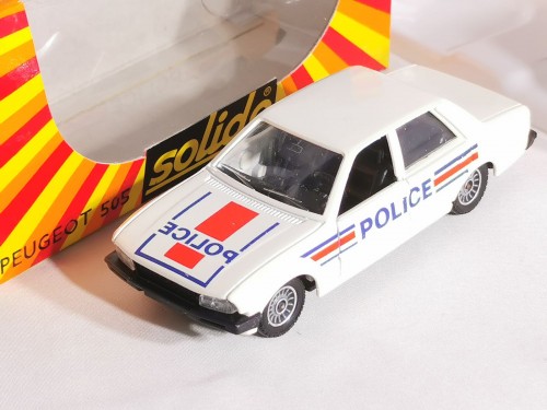 SOLIDO 1312 - Peugeot 505 "POLICE", avec boîte d'origine