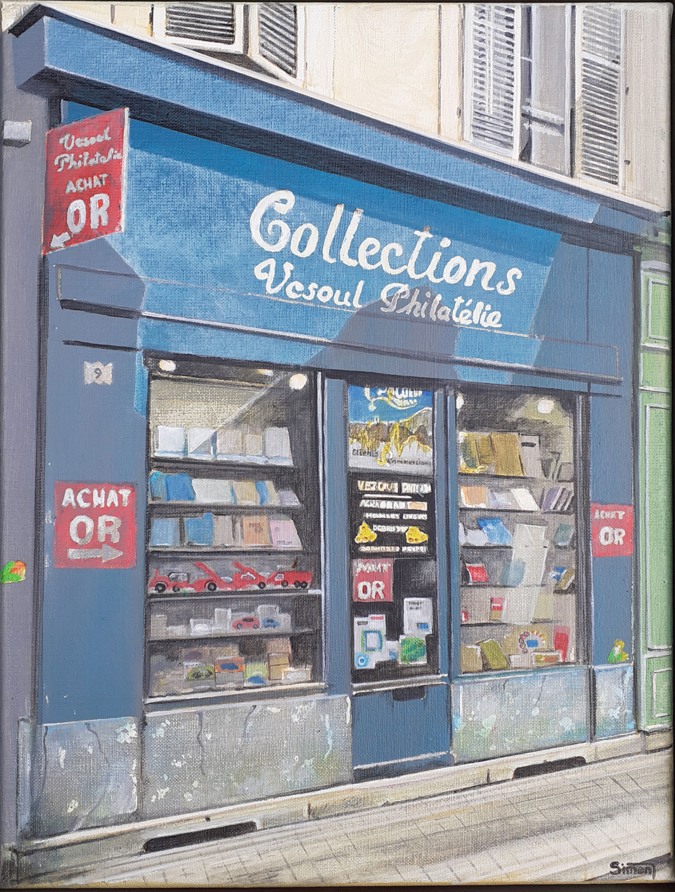 Peinture réalisée par Jack Simon